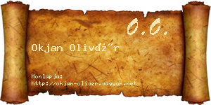 Okjan Olivér névjegykártya